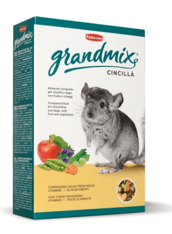 Padovan - GRANDMIX CINCILLÀ Mangime composto per cincillà e degù 850g - Animalmania Store