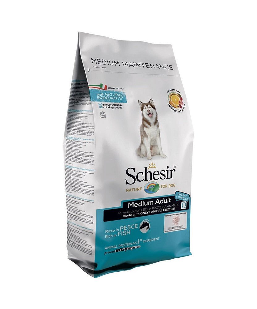 SCHESIR - Schesir Medium Adult Mantenimento Pesce 12Kg Per Cani - Animalmania Store