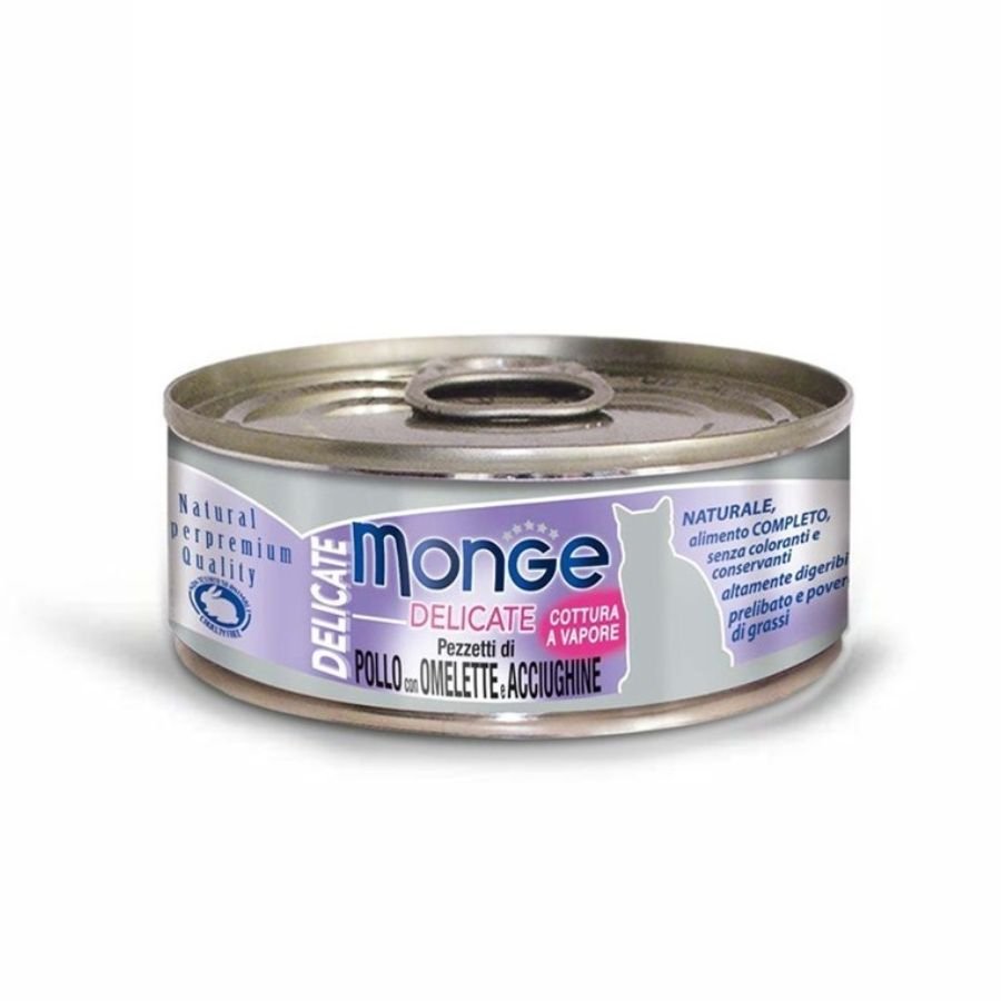 Monge - Monge Delicate Monodose Cibo Per Gatti 80 Gr - Animalmania Store