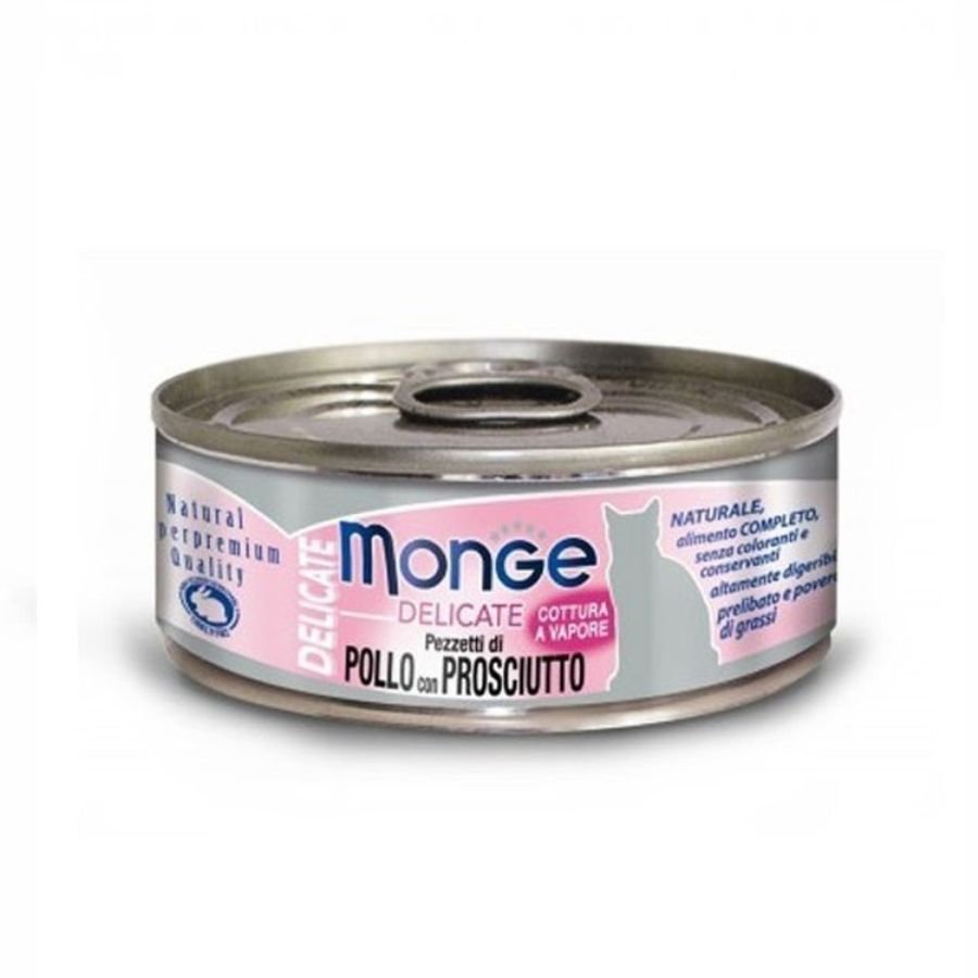 Monge - Monge Delicate Monodose Cibo Per Gatti 80 Gr - Animalmania Store