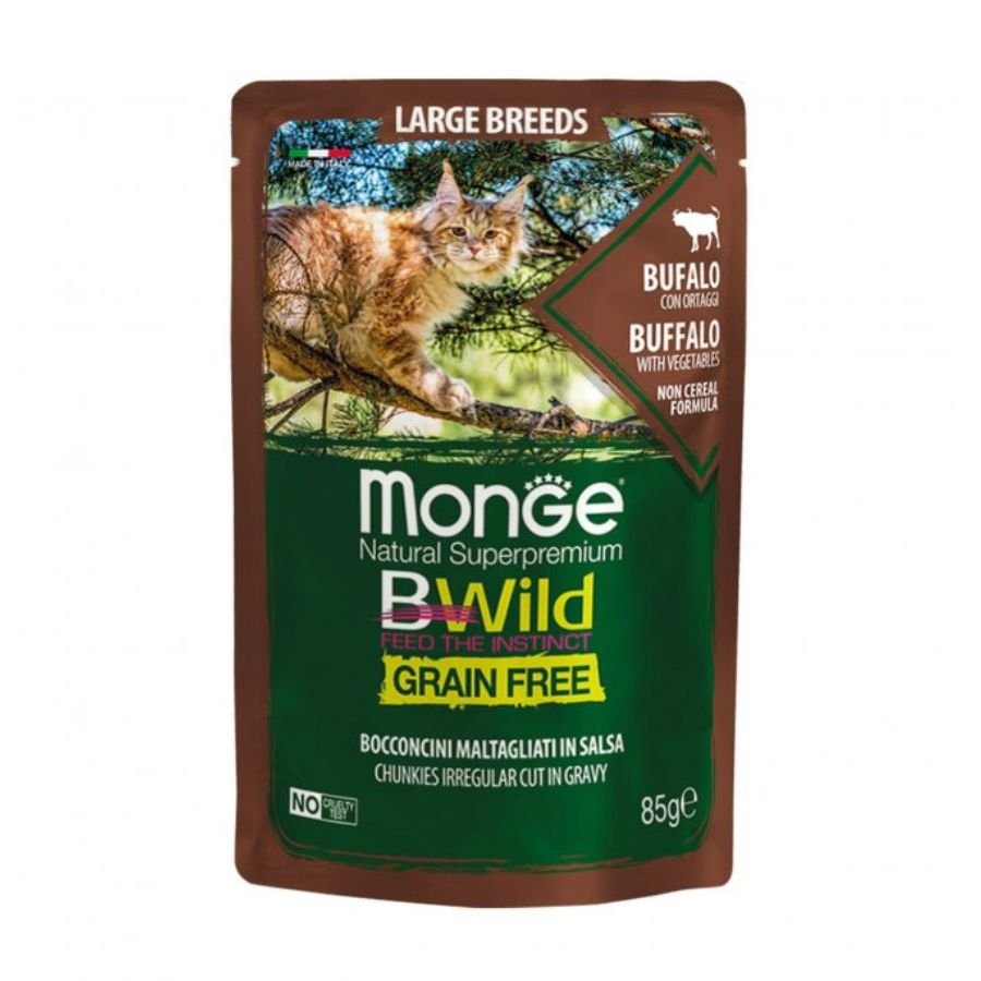 Monge - Monge Bwild Grain Free Cibo Per Gatti 85Gr - Animalmania Store