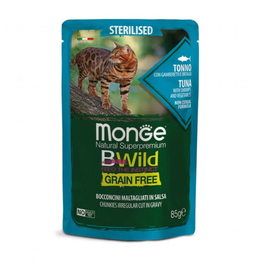 Monge - Monge Bwild Grain Free Cibo Per Gatti 85Gr - Animalmania Store