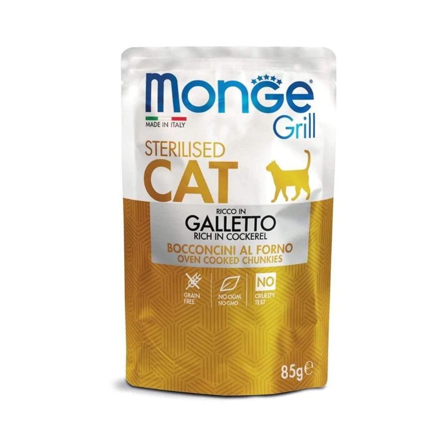 Monge - Monge Grill Cibo Per Gatti 85Gr - Animalmania Store