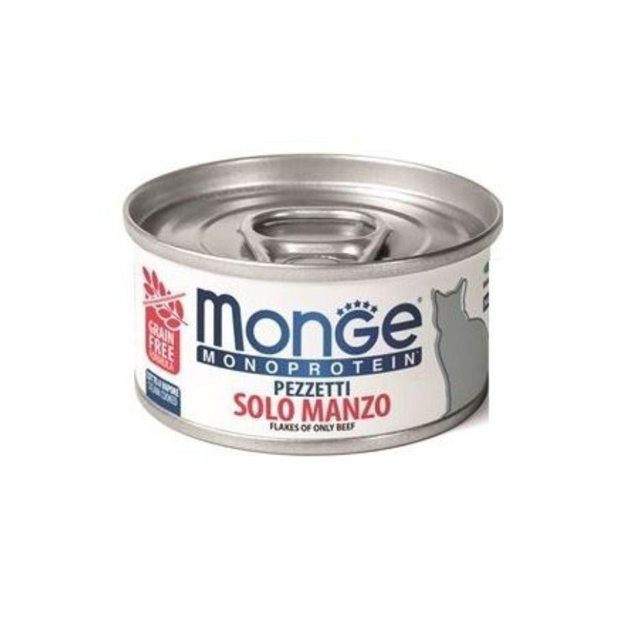 Monge - Monge Monoprotein Cibo In Pezzetti Per Gatti 80Gr - Animalmania Store