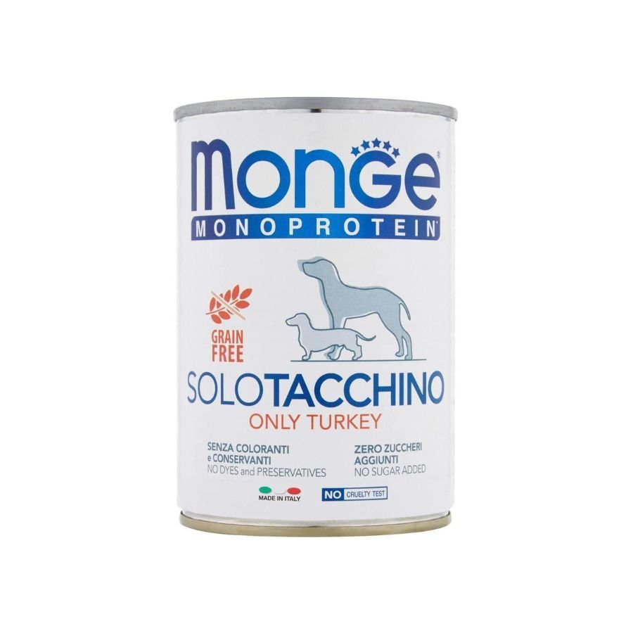 Monge - Monge Monoprotein Cibo Per Cani Tutte Le Taglie 400Gr - Animalmania Store