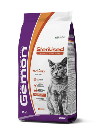 Monge - Gemon per Gatto Sterilizzato con Tacchino - Animalmania Store