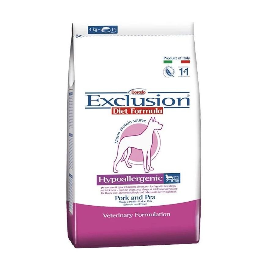 Exclusion - Exclusion Cani Taglia Mini Gusto Maiale E Piselli 800 Gr - Animalmania Store