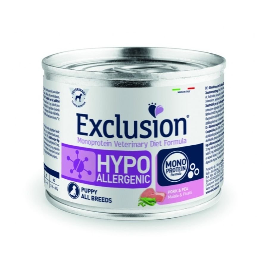 Exclusion - Exclusion Cibo Per Cani Cuccioli Gusto Maiale E Piselli 200Gr - Animalmania Store
