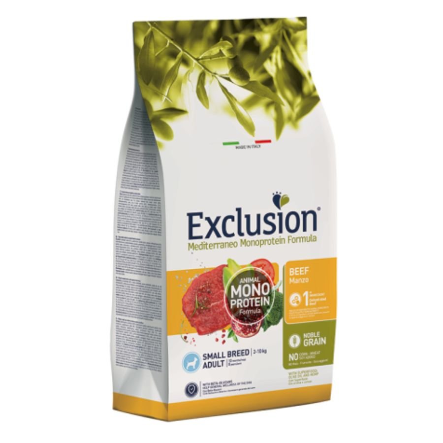 Exclusion - Exclusion Mediterraneo Cibo Per Cani Adulti Taglia Mini 500Gr - Animalmania Store