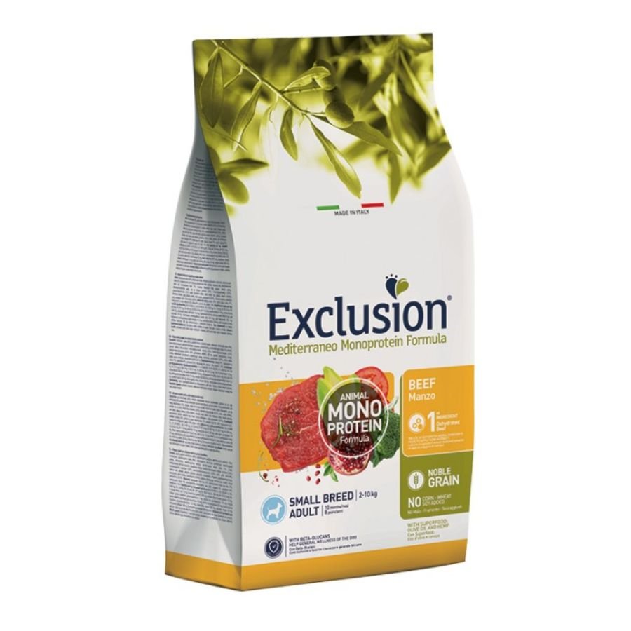 Exclusion - Exclusion Mediterraneo Cibo Per Cani Adulti Taglia Mini 2Kg - Animalmania Store