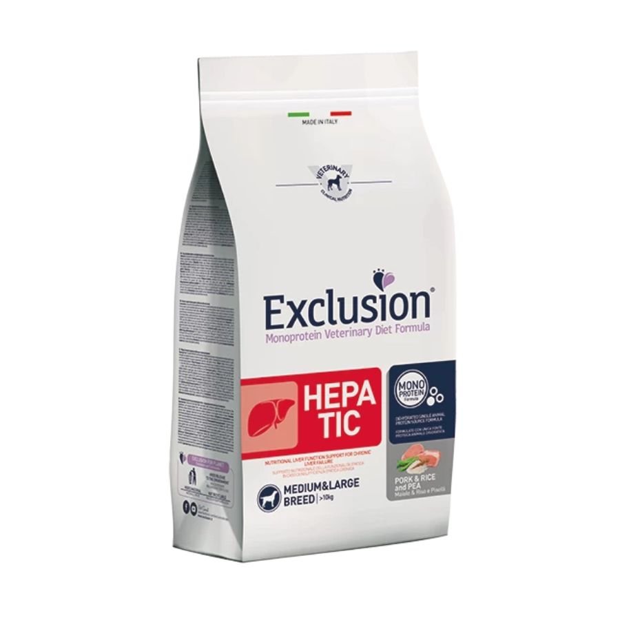 Exclusion - Exclusion Hepatic Cibo Per Cani Adulti Medium Large 12Kg - Animalmania Store