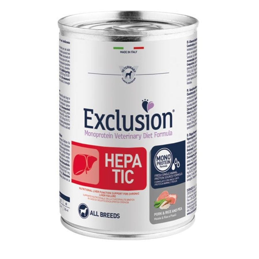 Exclusion - Exclusion Hepatic Cibo Per Cani Adulti Tutte Le Taglie 400Gr - Animalmania Store