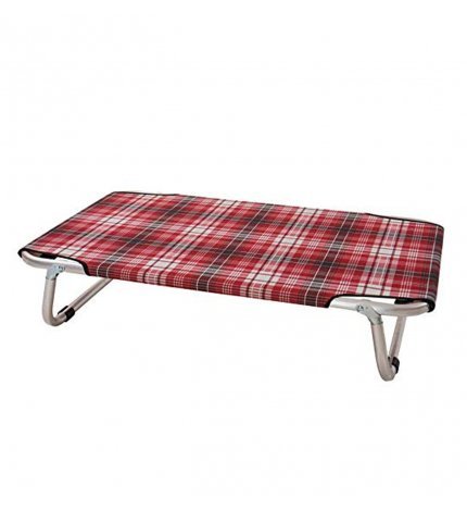 Leopet - Brandina Fissa In Alluminio Scozzese Rosso Per Cani - Animalmania Store