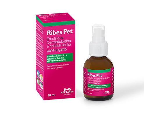 NBF - Nbf Ribes Pet Emulsione Cane E Gatto Emulsione Dermatologica A Cristalli Liquidi 50 Ml - Animalmania Store