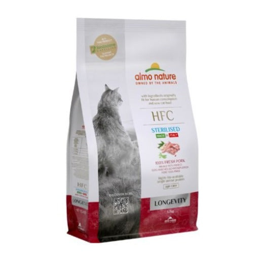 Almo Nature - Almo Nature Hfc Longevity Sterilised Gatto Adult Maiale - Animalmania Store