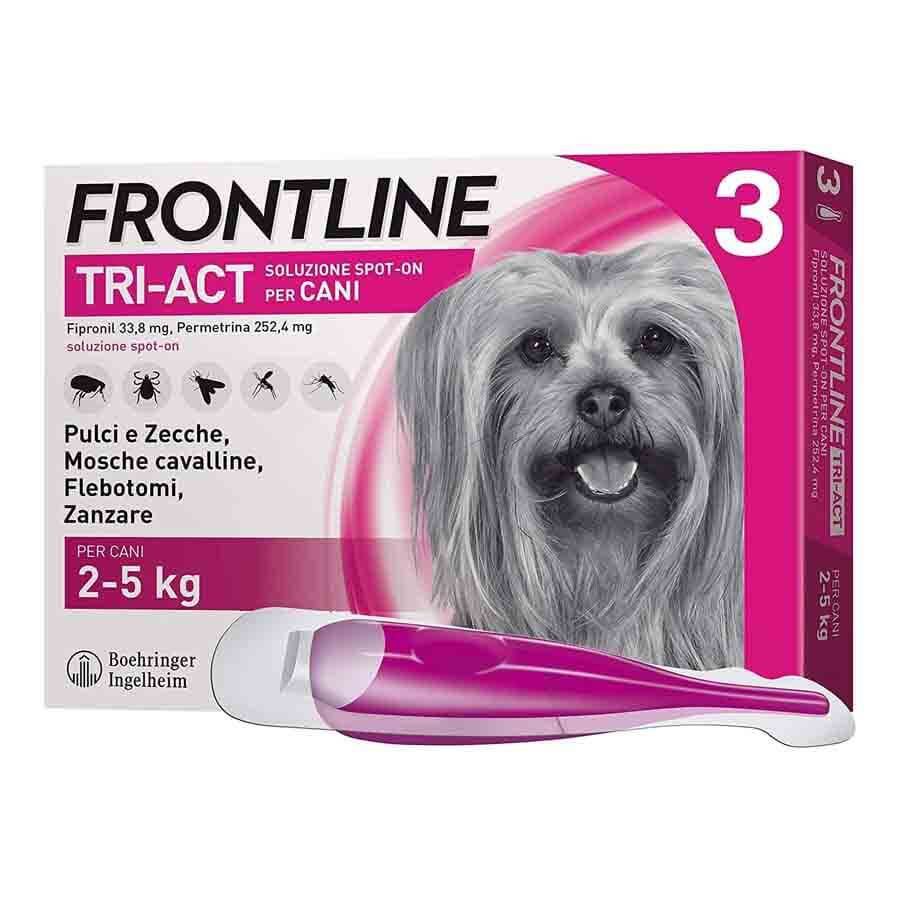 Frontline Antiparassitario Tri-Act Spot On Per Cani 2-5Kg 3 Pipette