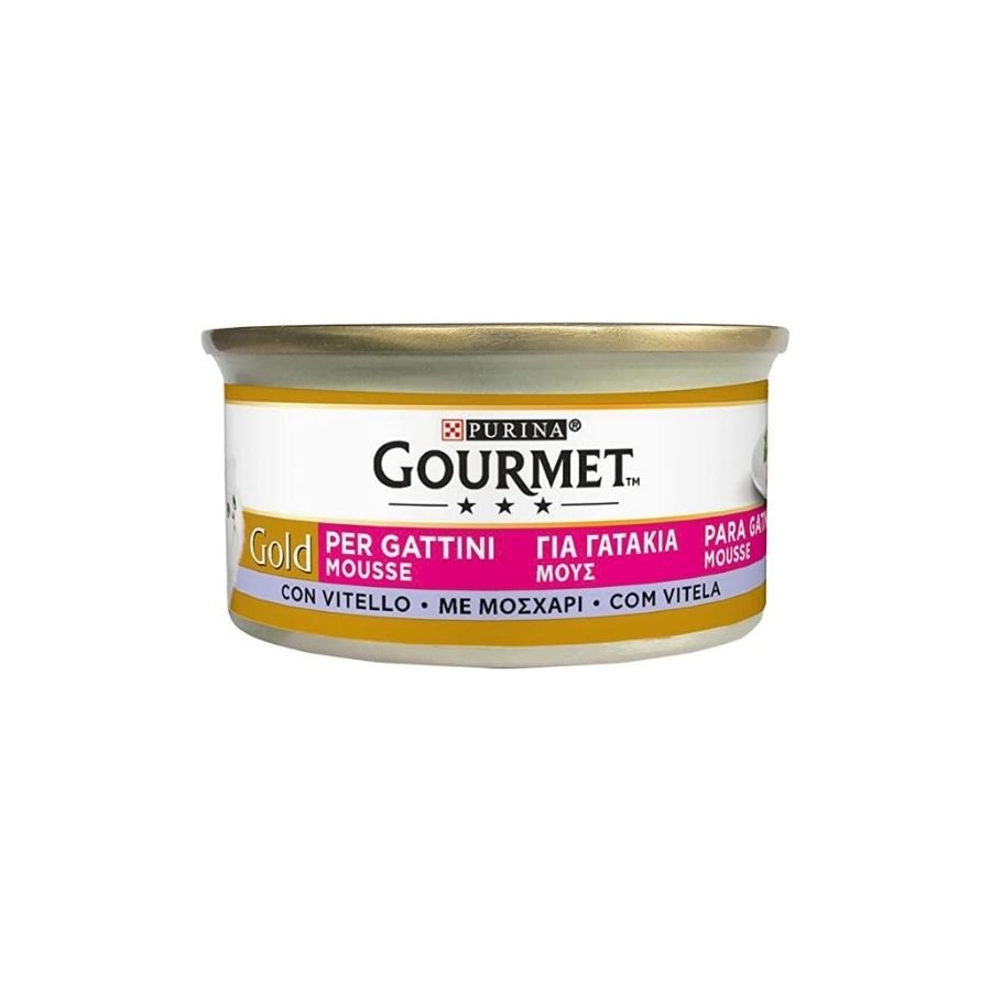 Gourmet - Gourmet Gold Mousse Vitello Per Gattini 85G - Animalmania Store