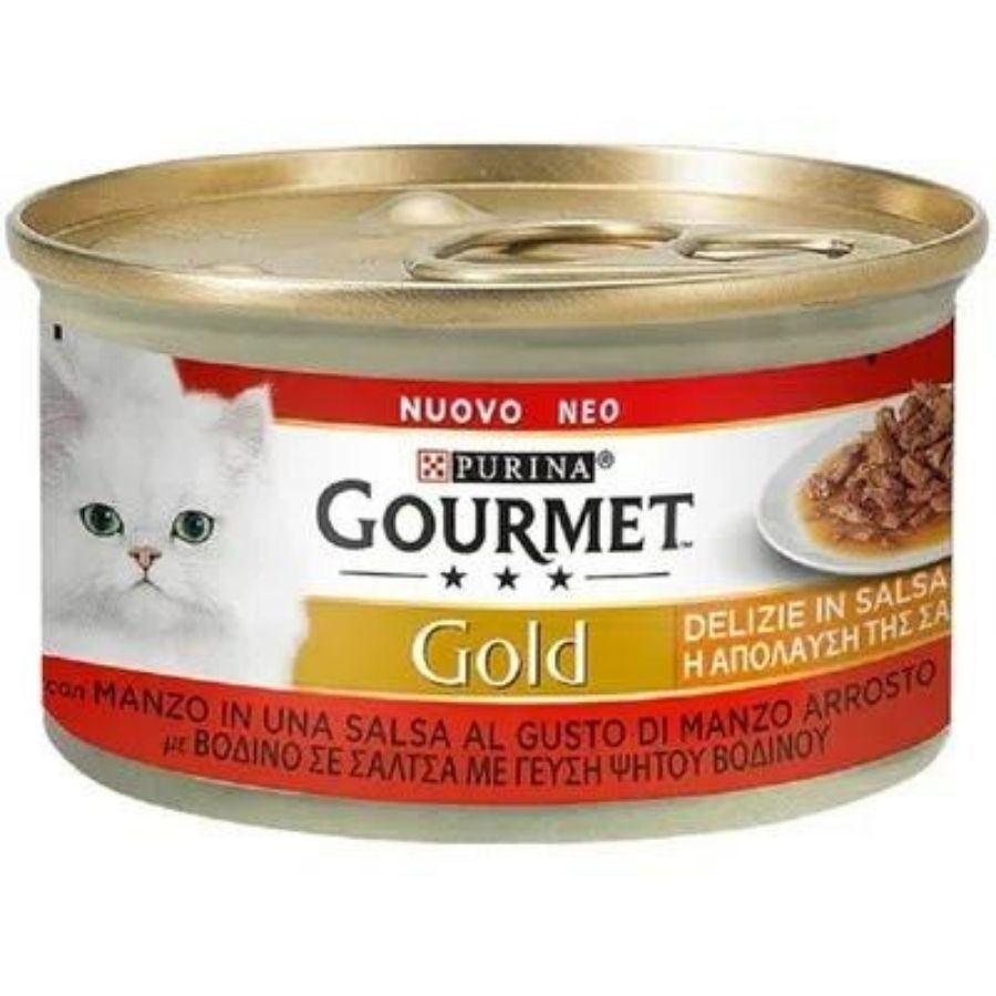 Gourmet - Gourmet Gold Delizie In Salsa Carne E Pesce Per Gatti 85G - Animalmania Store