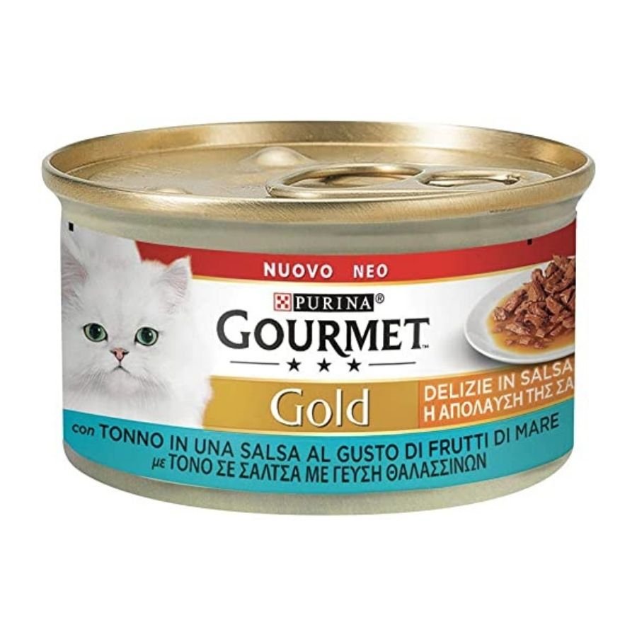Gourmet - Gourmet Gold Delizie In Salsa Carne E Pesce Per Gatti 85G - Animalmania Store