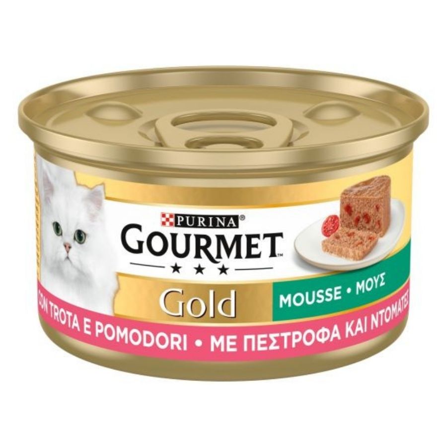 Gourmet - Gourmet Gold Mousse Verdure Con Carne E Pesce Per Gatti 85G - Animalmania Store
