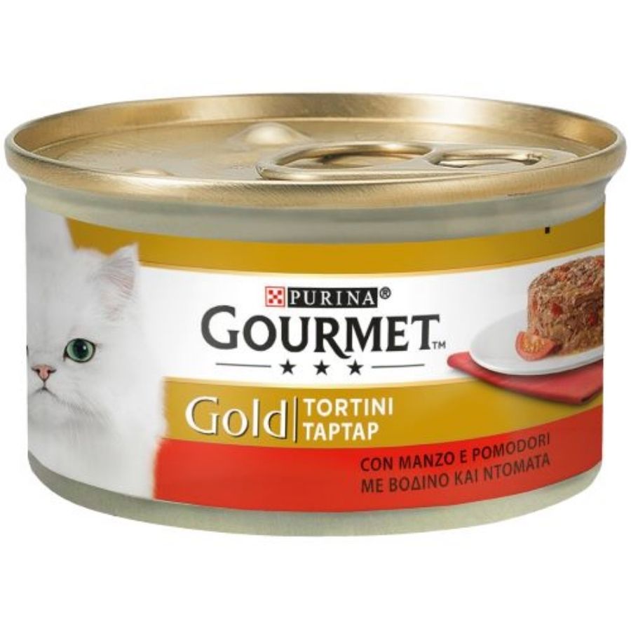 Gourmet - Gourmet Gold Tortini Carne E Verdure Per Gatti Adulti 85G - Animalmania Store