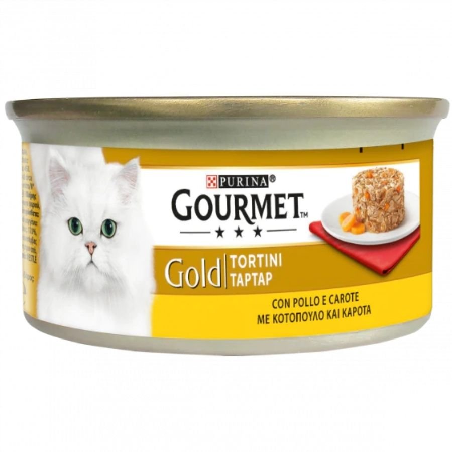 Gourmet - Gourmet Gold Tortini Carne E Verdure Per Gatti Adulti 85G - Animalmania Store