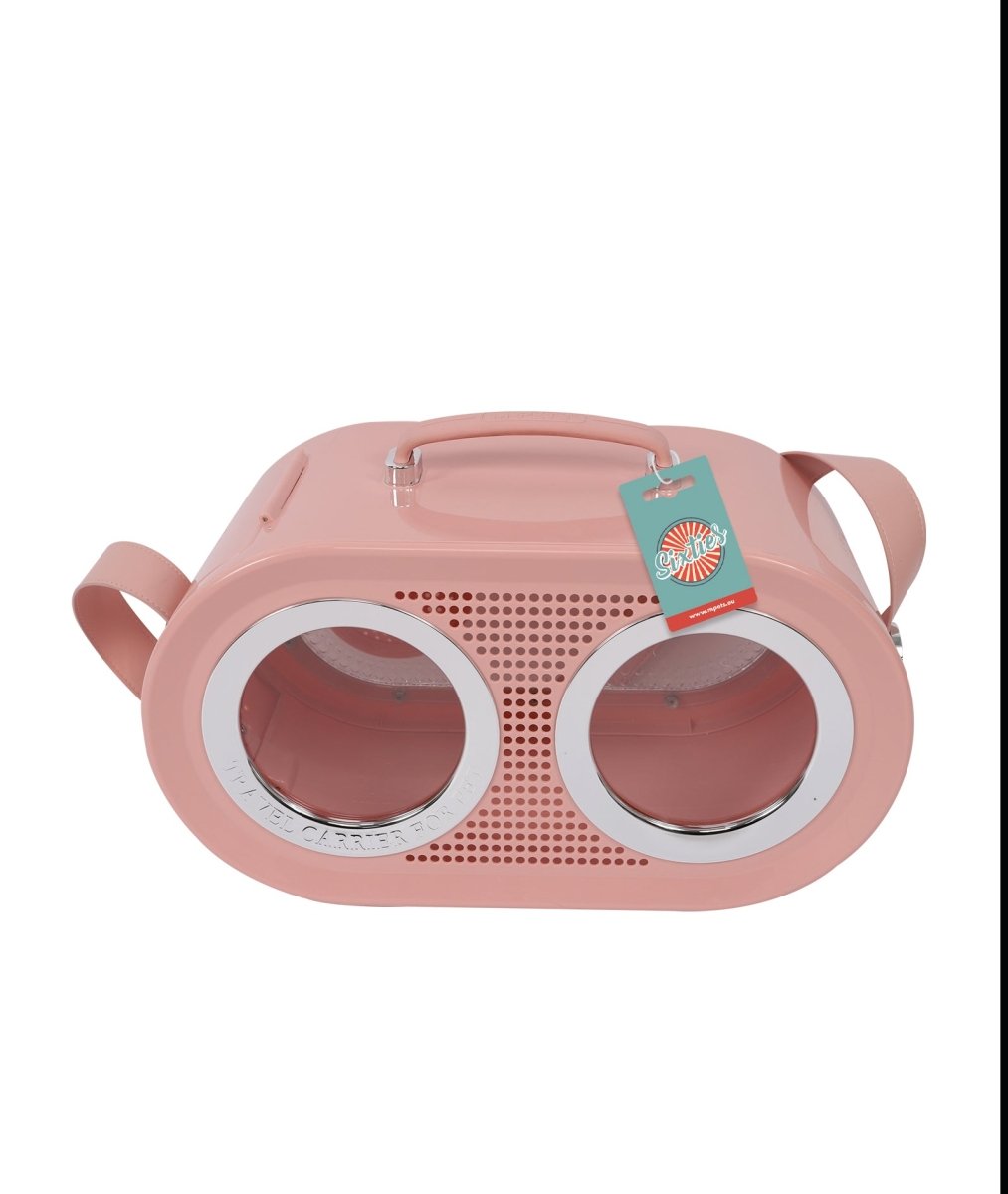 MPETS - Trasportino Radio Rosa Sixties per Gatti - Animalmania Store