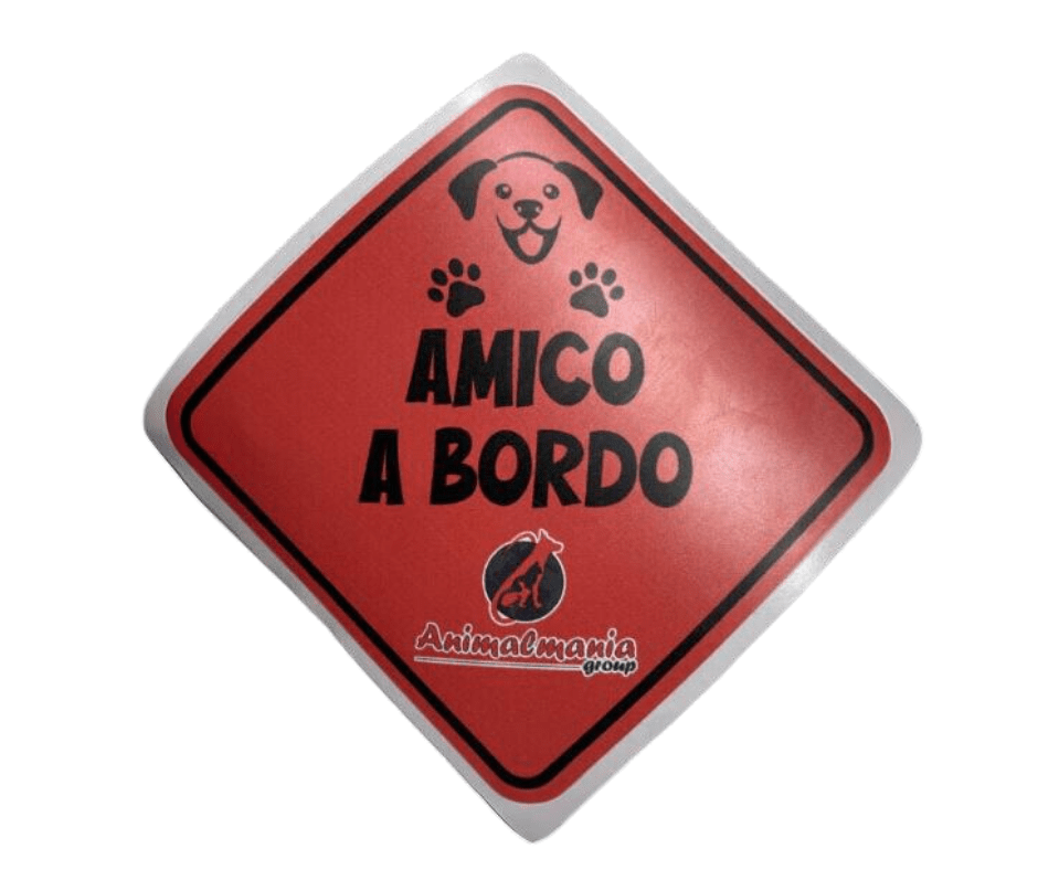Animalmania Store - Adesivo Amico a Bordo - Animalmania Store