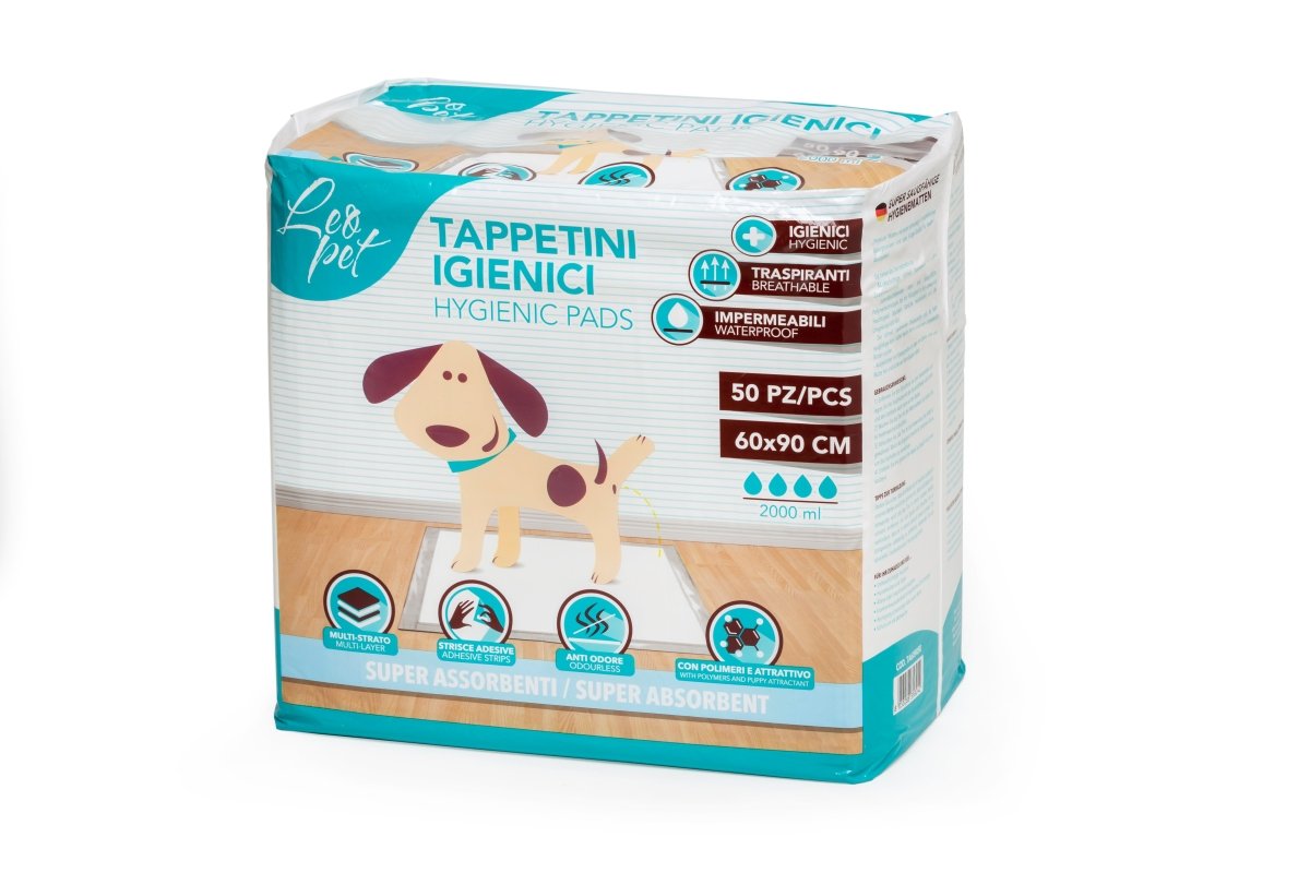 Leopet - Tappetini Assorbenti 60X90 50Pz Per Cani - Animalmania Store