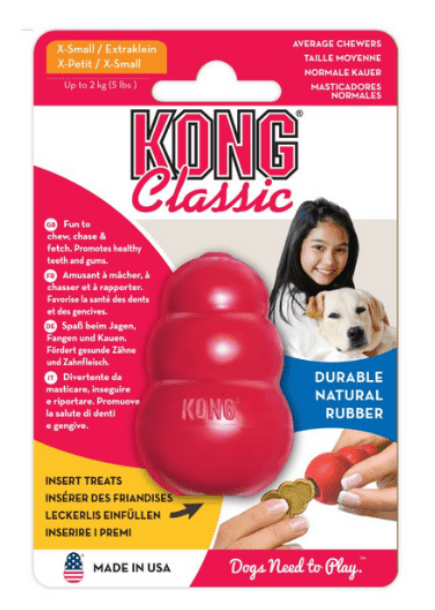 Pet Village - KONG gioco per cani Classic X-SMALL rosso - Animalmania Store