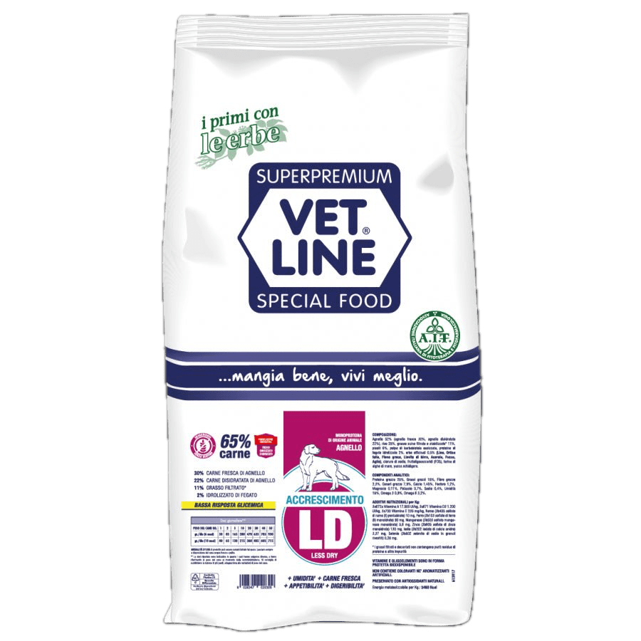 VetLine - Vetline Cane Accrescimento Ld Agnello - Animalmania Store