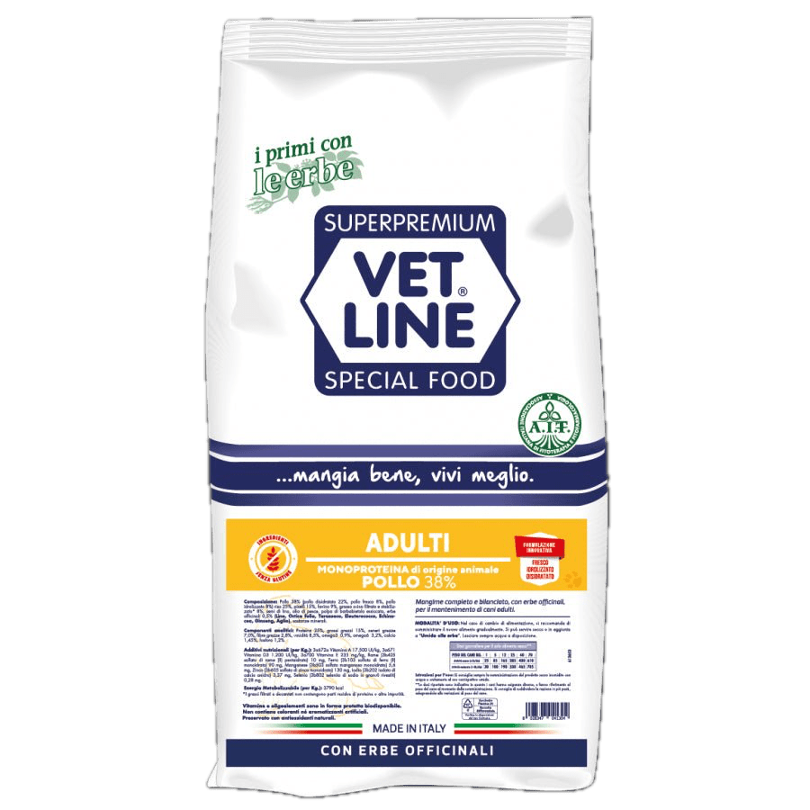VetLine - Adulti Pollo Vetline per Cani - Animalmania Store
