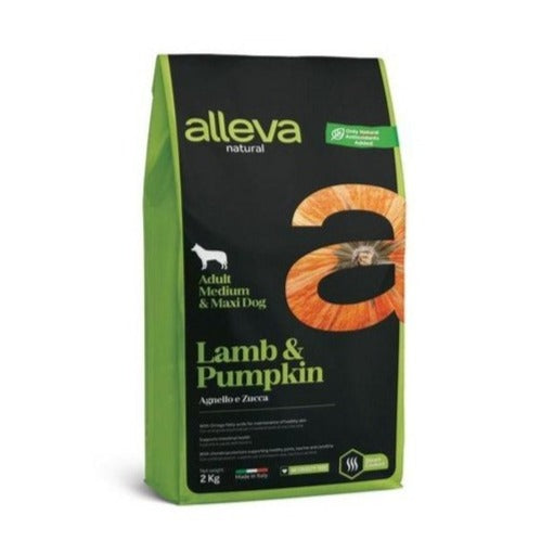Alleva - Alleva Natural Adult Med/Max Agnello E Zucca - Animalmania Store
