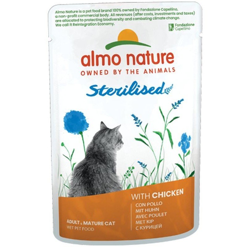 Almo Nature - Almo Nature Sterilised Funz. Gr. 70 Per Gatti - Animalmania Store