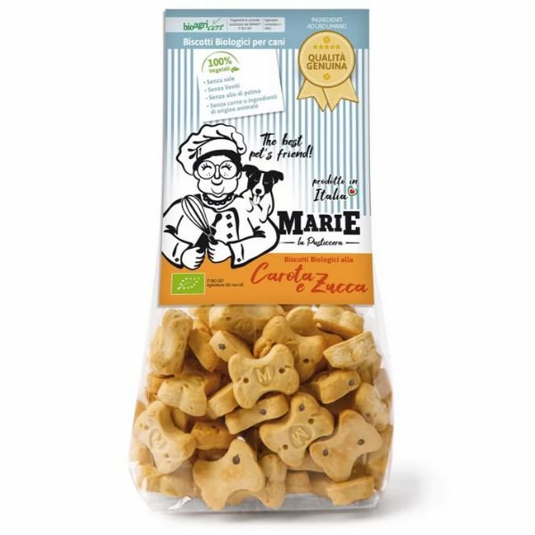 Marie La Pasticcera - Biscotto Biologico Alla Carota E Zucca 210 Gr Per Cani - Animalmania Store