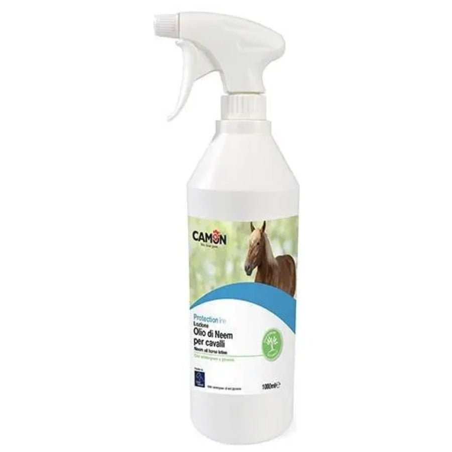 Camon - Lozione Antiparassitaria All'Olio Di Neem Per Cavalli 1L - Animalmania Store