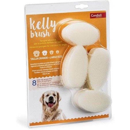 Candioli - Candioli Kelly Brush Spugna Abrasiva Taglia Grande 8 Paia 16 Pz - Animalmania Store