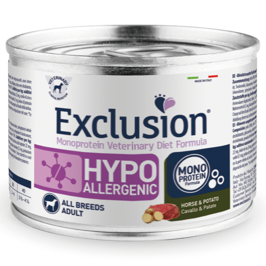 Exclusion - Exclusion Hypo cane gusto cavallo e patate 200gr - Animalmania Store