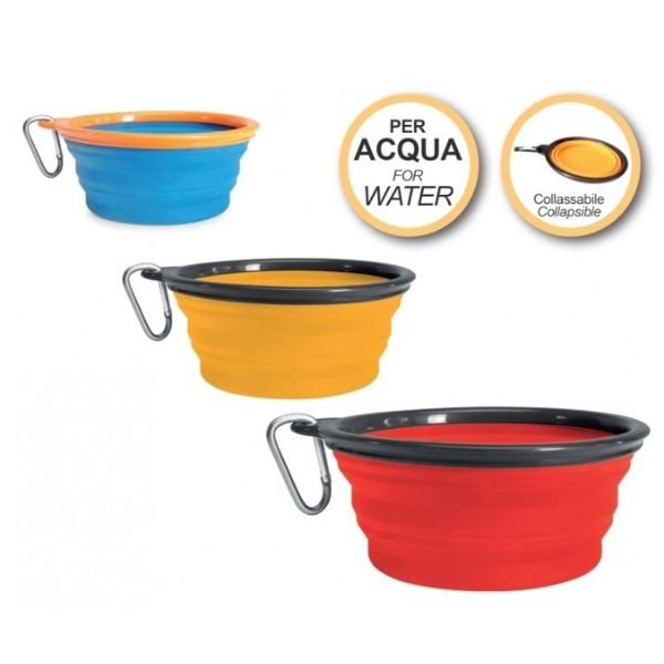 Camon - Ciotola In Silicone Pieghevole - Animalmania Store