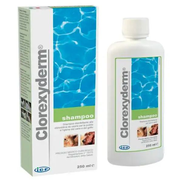 ICF - Clorexyderm Shampoo 250Ml - Animalmania Store