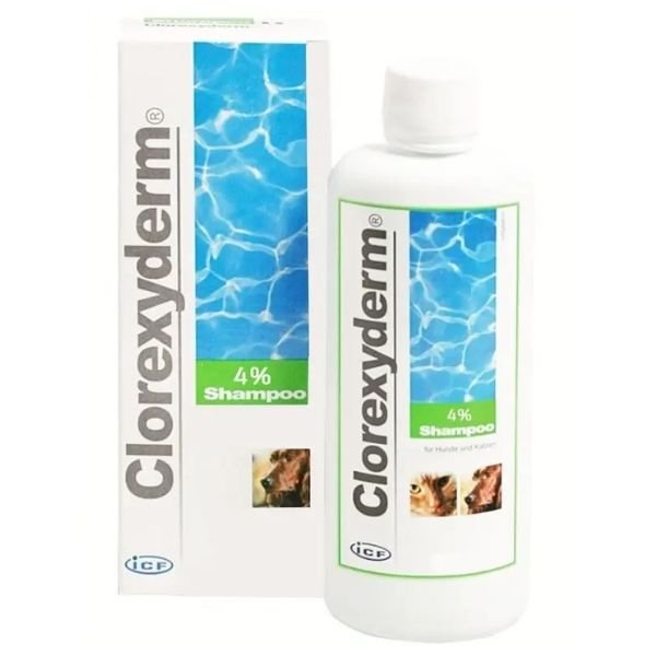 ICF - Clorexyderm Shampoo 4% 250Ml - Animalmania Store