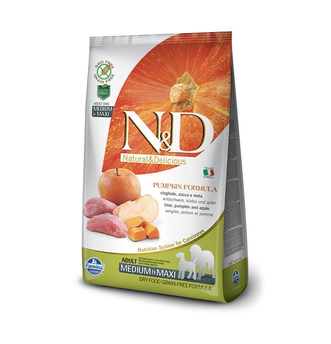 Farmina - N&D Pumpkin Dog Cinghiale E Mela Adult Mini - Animalmania Store