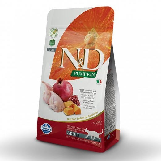 Farmina - N&D Pumpkin Cat Quaglia E Melograno Adult - Animalmania Store