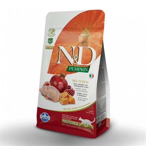 Farmina - N&D Pumpkin Cat Quaglia E Melograno Adult Neutered - Animalmania Store