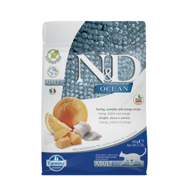 Farmina - N&D Ocean Cat Aringa,Zucca E Arancia Adult - Animalmania Store