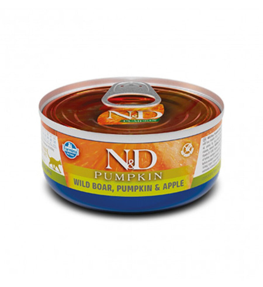 Farmina - Farmina Cibo Per Gatti N&D Cinghiale Zucca E Mela 80G - Animalmania Store