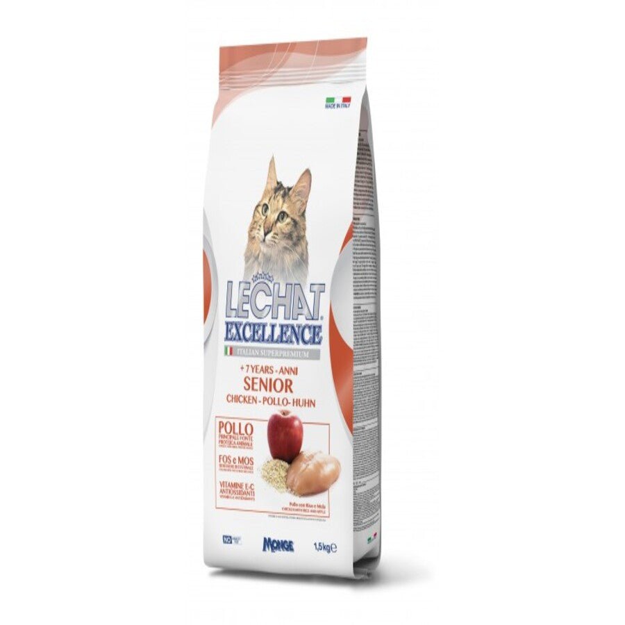 Monge - Monge Cibo Per Gatti Linea Lechat Senior Pollo 1.5Kg - Animalmania Store