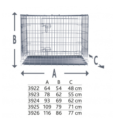 Trixie - Home Kennel Gabbia Trasparente Rete - Animalmania Store