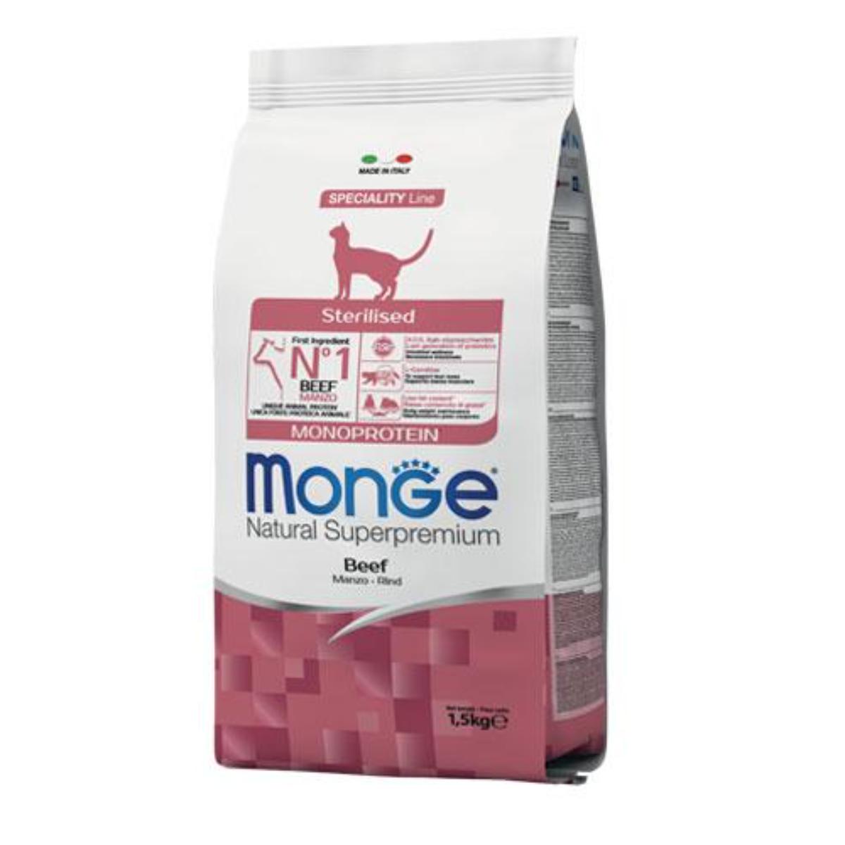 Monge - Monge Natural Superpremium Monoprotein Gattino 1-12 mesi Manzo - Animalmania Store