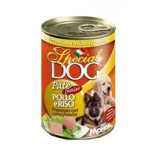 Monge - Monge Special Dog Patè Cane Junior Pollo E Riso 400 Gr - Animalmania Store